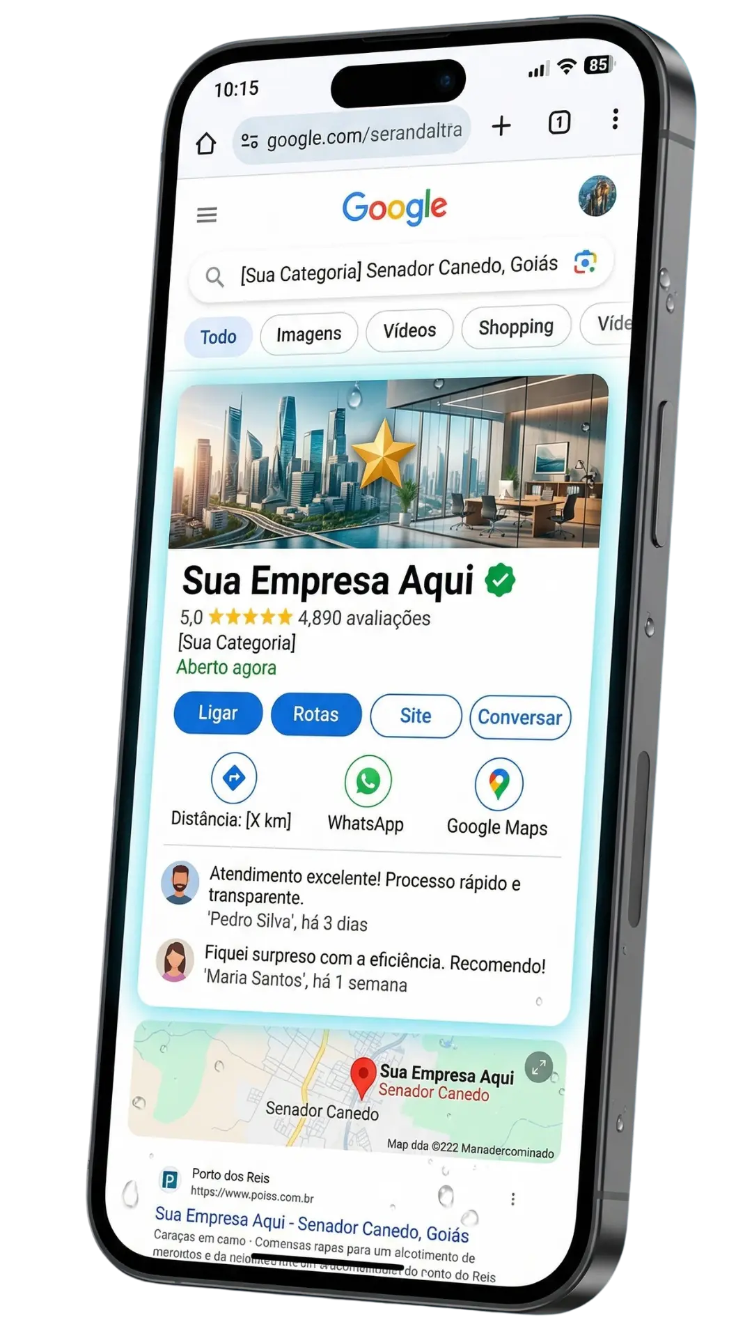 Atualização Google Meu Negócio — Porto dos Reis